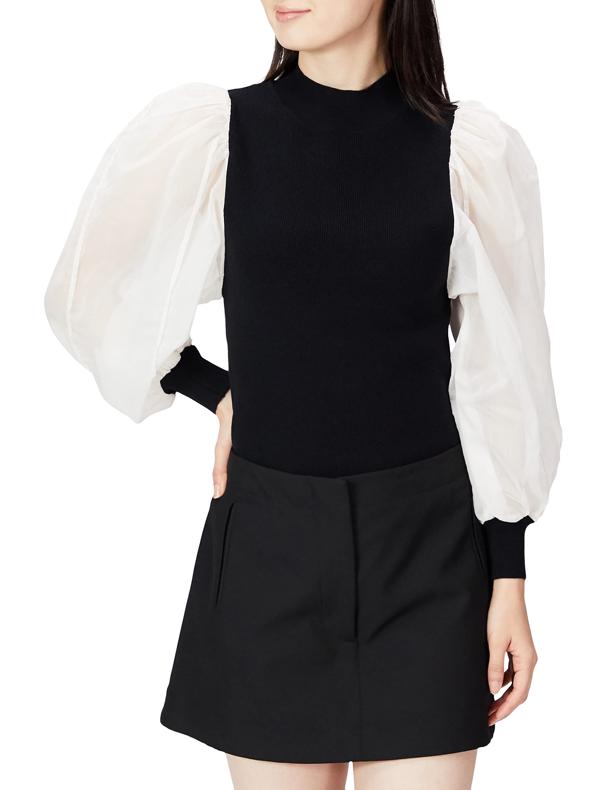 

FRAY Прозрачный трикотаж с рукавами долман FWNT224011 MIX F I.D. Женский