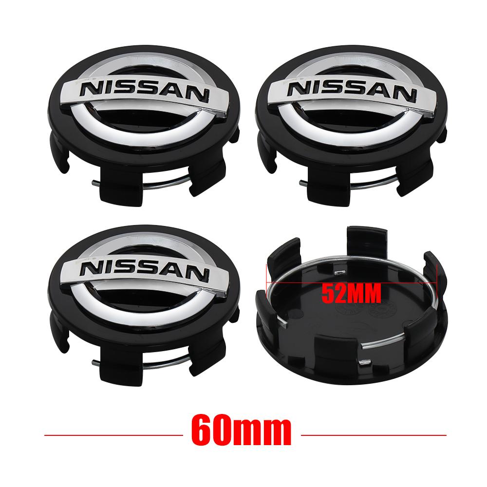 4 Pezzi 54/60mm Tappi Coprimozzo Centrale Ruote Auto Copriruota Logo Per Nissan X-trail Qashqai Note Juke Sentra Patrol Leaf Tiida Accessori
