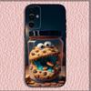 Funny C-Cookie-M-Monster Phone Case For Samsung S24,S21,S22,S23,S30,Ultra,S20,Plus,Fe,Lite,Note,10,9,5G Black Soft Shell