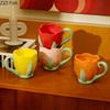 Nordic Creative Tulip Flower Water Cup Керамическая кружка для офиса, послеобеденного чая, латте, кофе, чашка для домашнего завтрака, молока, напитков, подарков