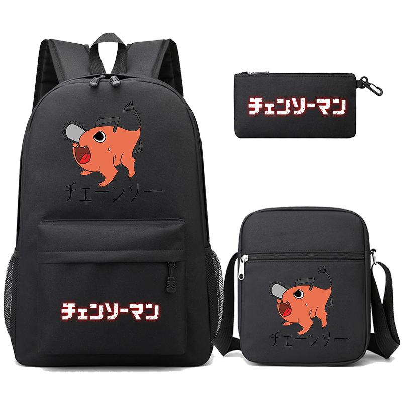 3 Teile/satz Anime Gedruckt Rucksack Sharingan Jugendliche Große Kapazität Cartoon Student Schul Mädchen Zurück Zu Schule Tasche