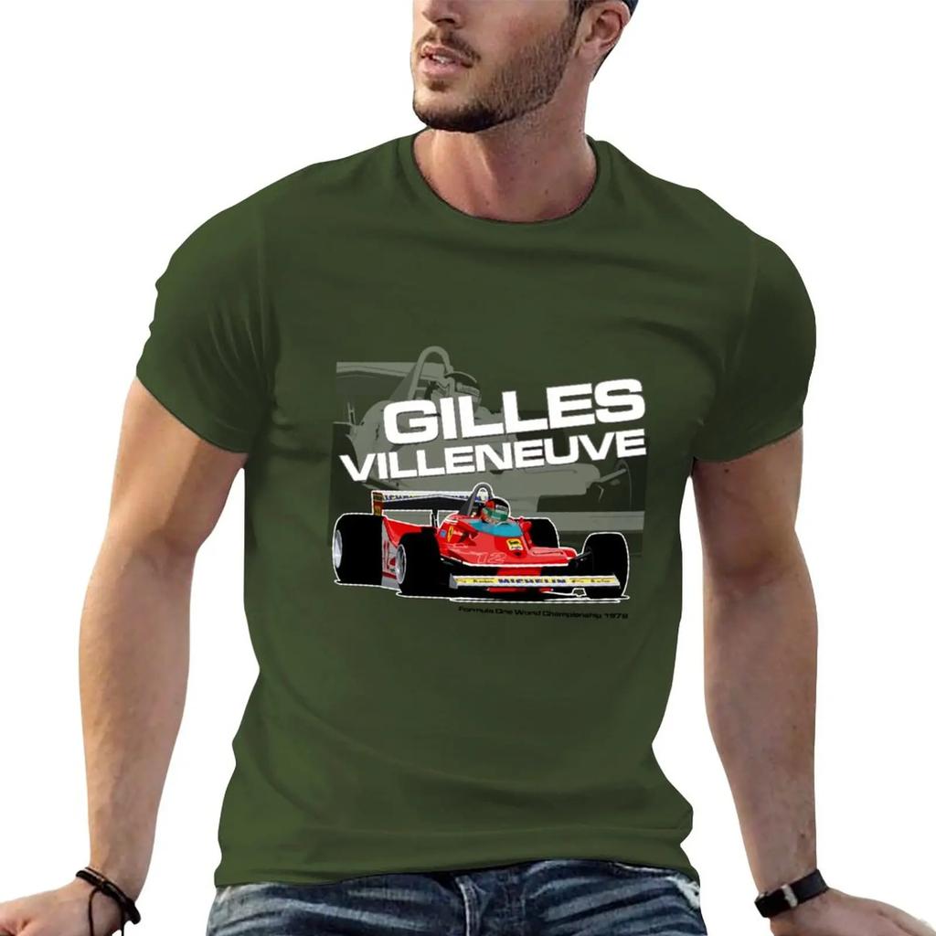 New Gilles Villeneuve - F1 1979 T-Shirt Tees Oversized T Shirt Oversized T Shirts T Shirts for Men Pack