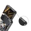Cross Pattern Bicolor Lion Hard PC Phone Case For Samsung Galaxy Z Flip 7 6 5 4 Black Cover For Galaxy Z Flip 3 Foldable Fundas