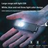 Mini Keychain Flashlight with Magnet Rechargeable Multifunction Torch Lamp Portable Clip On Flashlight Waterproof Camping Light