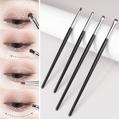 Detail Kleiner Lidschatten-Make-up-Pinsel Eyeliner-Wischpinsel Pferdehaar-Lidschatten-Wischpinsel Kleine Smoky Liner-Make-up-Pinsel