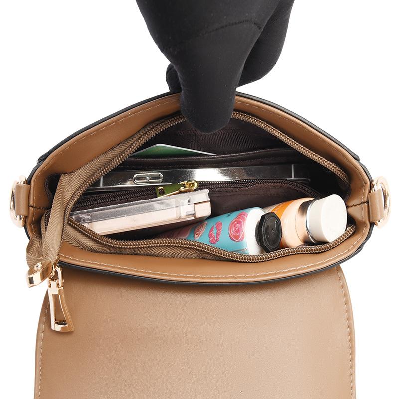 PU leather women's bag 2025 new mother-in-law bag women's mini shoulder bag simple middle-aged mother messenger bag