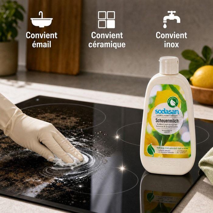 Crème à récurer, nettoyant cuisine naturel, 500 ml