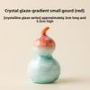 Ugnsväxlande kristallglasyr liten kalebass gradvis förändring keramiskt telek kontor hem skrivbord te husdjurs prydnad