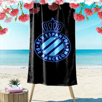 Radiant Royal Emblem Print Beach Towel, Quick Drying, Suitable for Travel, Outdoor Sports, Jogging, the Beach and Swimming, Gift