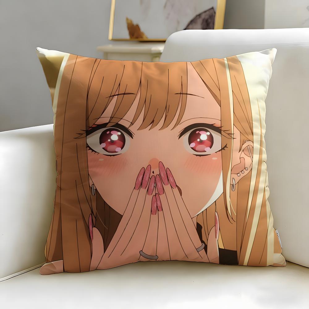 

classic anime My DressUp Darling Cushion Cover Soft EasyWash Pillow Case Versatile for Couch Bed Travel and Office 30X30cm