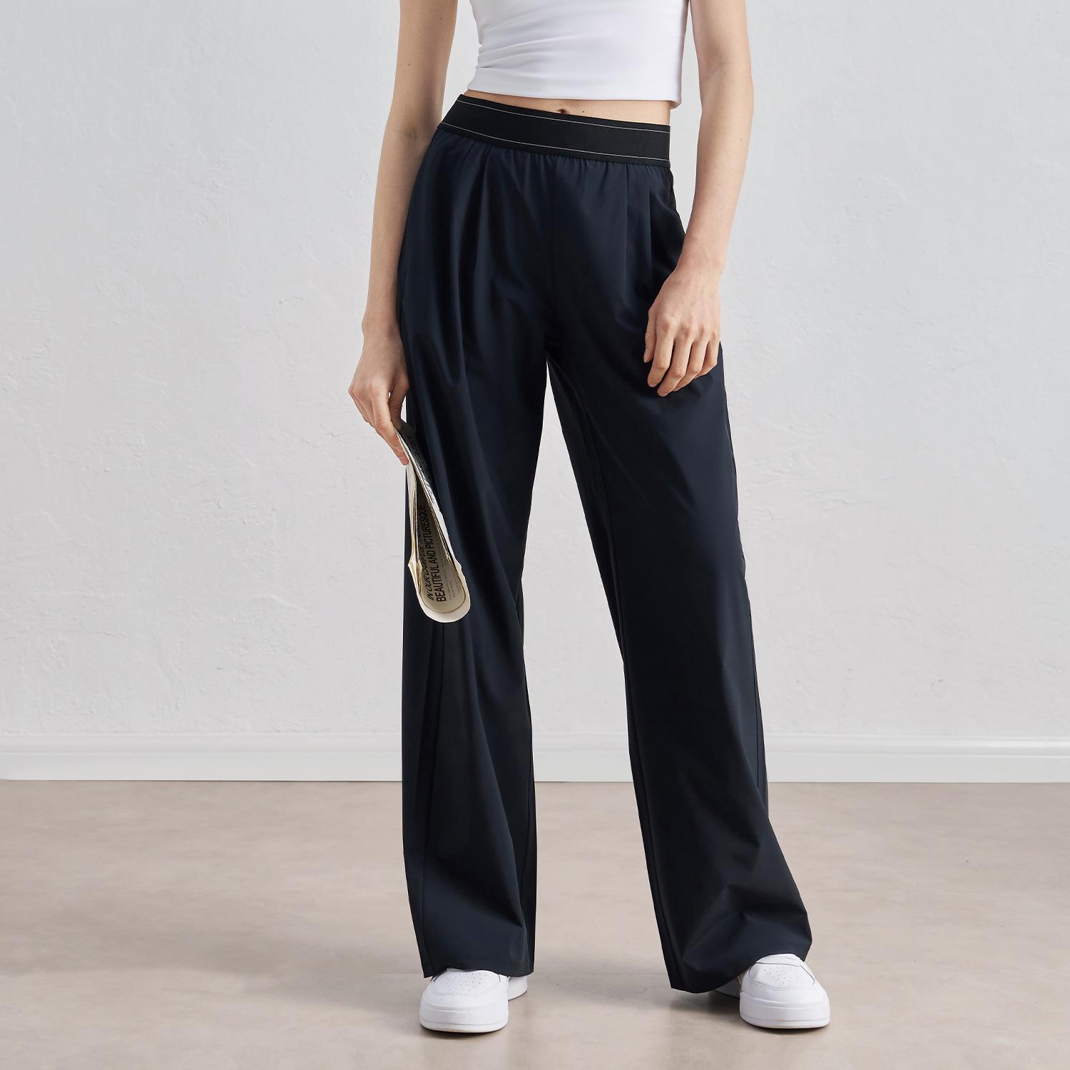 

Women s High Waist Slimming Sports Pants for Spring/Summer - Sun Protection, Yoga, Running, Casual Wear, Loose Straight Leg S