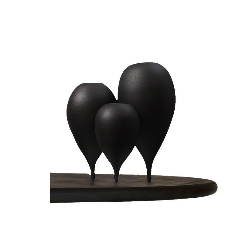 Bosi Home Soft Bubble Decorations - Small Diameter, High Mouth Swing Vase with Light Belly.