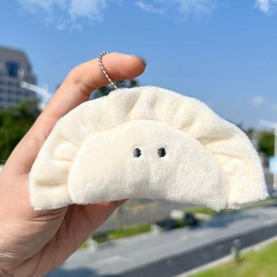 Cute Dumpling Keychains For Bag Pendant Creative Izakaya Food Plush Keychains  Stuffed Dumpling Doll Funny Keyrings