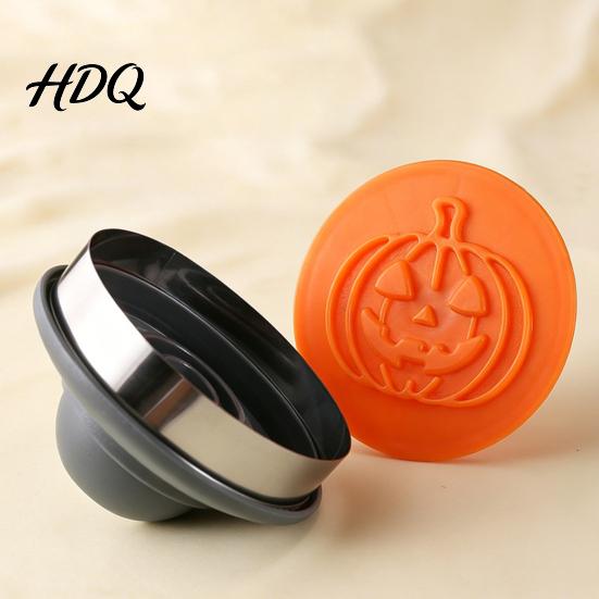 Halloween Cookie Stamp Mold 8pcs Magnetic Molds Pumpkin Ghost And Skeleton Patterns Home Handmade Pastry Tools Design Interchangeable Stainless