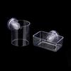 Fish Tank Feeding Ring Transparent Acrylic Rectangle Round Shape Aquarium Suspensible Feeder For Tank Floating Food Dispenser