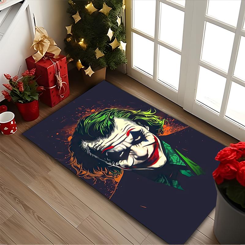 1pc Office Printed Area Carpet, JOKER Rug, Home Sofa Chair Mat For Christmas and Halloween Décor