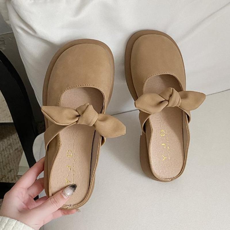 Closed-Toe Half Slippers for Women, Stylish and Versatile Thick-Sole Sandals, Perfect for Summer Outdoors