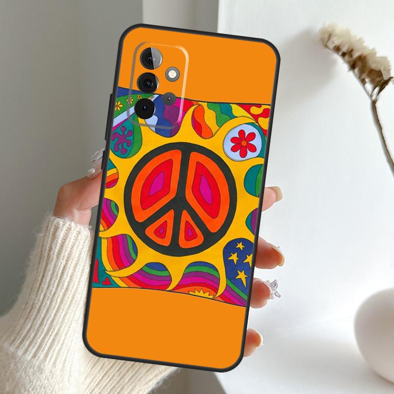 Hippy Hippie Psychedelic Art Peace Case For Samsung Galaxy A52 A32 A12 A16 A26 A36 A56 A15 A35 A55 A34 A54 A13 A33 A53 A17 A06