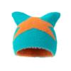 Cat Ears Bag Head Warm Windproof Cold Soft Waxy Hat Knitted Hat Winter Five-Star Hat