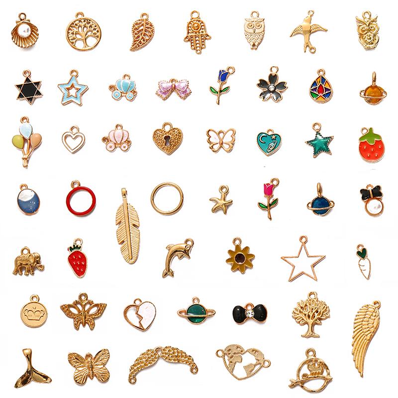 

10 шт. медные аксессуары в смешанном стиле для изготовления ювелирных изделий DIY ожерелье браслет серьги 10pcs