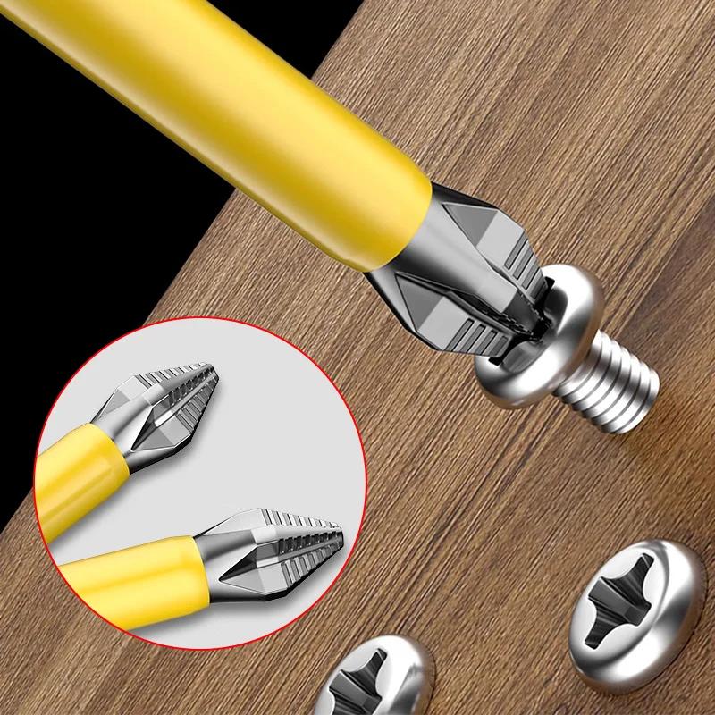 Anti-Slip and Shock-Proof Bits Screwdriver Bits High Hardness Strong Magnetic 25/50/65/70/90/150mm PH2 Screwdriver Set