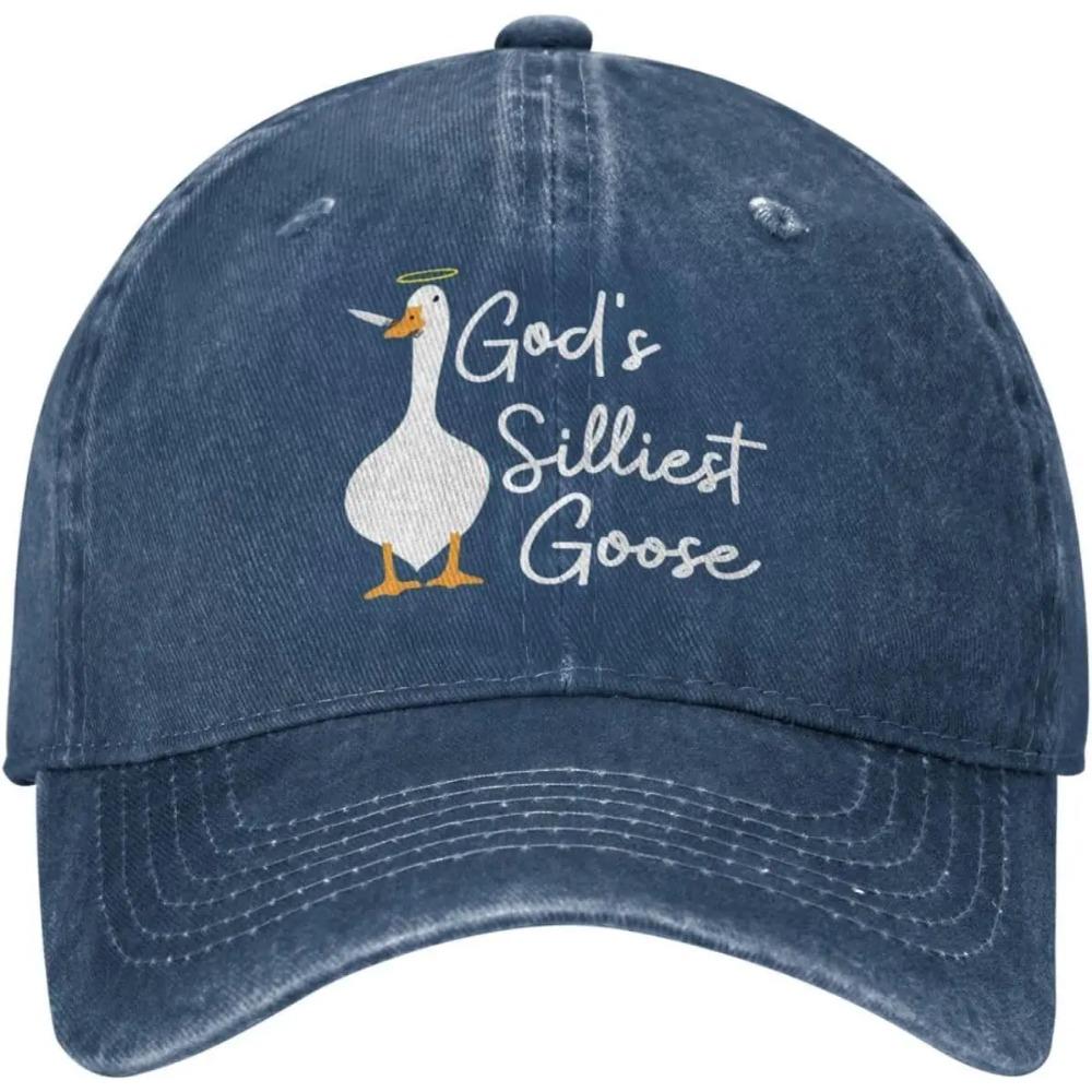 

Самая глупая гусиная шапка Бога Мужская папина шляпа Регулируемые кепки Adjustable темно-синий