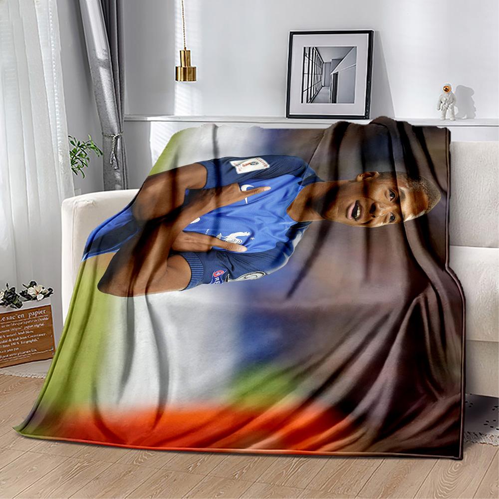 Kylian Mbappé Action Blanket Soft & Cozy Great for Chair Bedding Sofa for All Occasions Modern Perfect Gift for Relatives and Friends