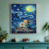 Little Prince Personalized Name Round Diamond Painting Kit Diamond Embroidery Painting Rhinestones Mosaic Frameless Handwork Decoration Arts