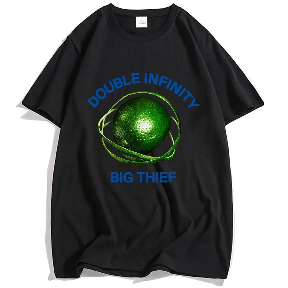 

Double Infinity Lime T-Shirt Big Thief Band Fashion Tshirts Casual Summer O-neck Male T Shirt Cotton Oversized high quality soft L
