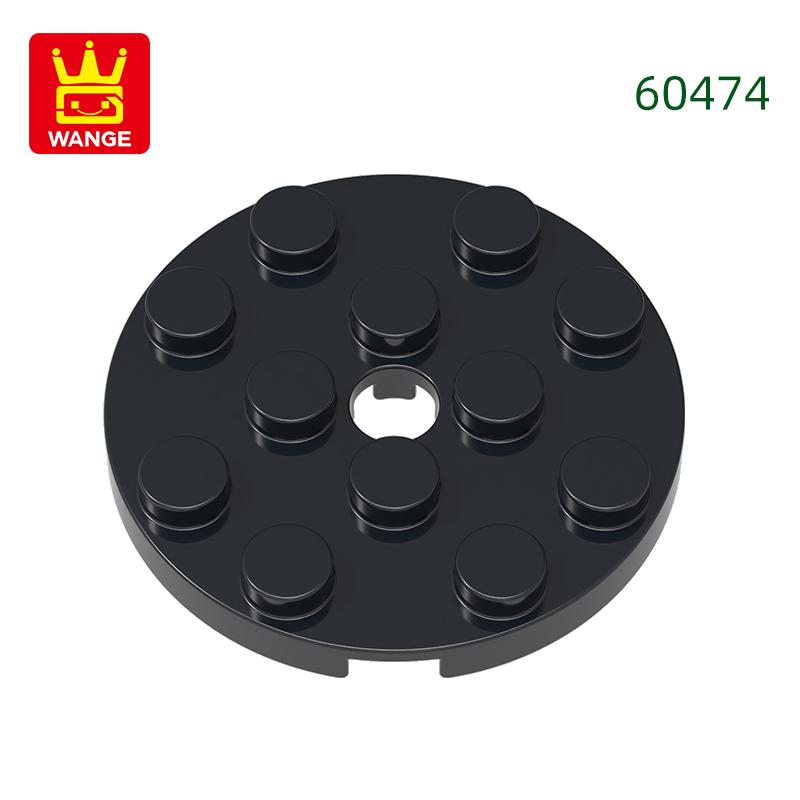 64Pcs/lot 60474 Round 4x4 featuring Pin Hole Construction Bricks Moc Technical Accessories Works With featuring Brick Toy Kids Gift Idea