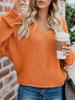 Autumn New Arrivals Loose Knit V-Neck Sweater Women's Clothing