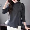 Warm Autumn and Winter Women's Bottoming Shirts Half Turtleneck Large Size Fashionable Age-reducing Women's Outerwear Tops Trendy