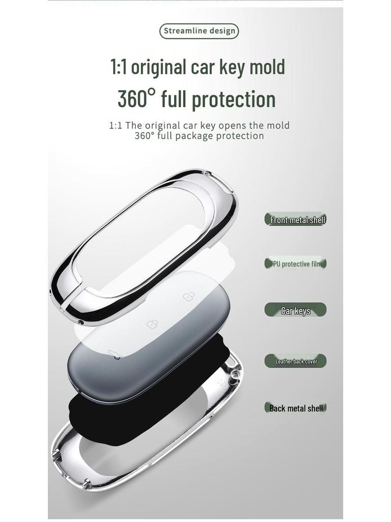 Ideal One Car Key Case: Dedicated Metal Shell for L7, L8, L9 19-21 Models