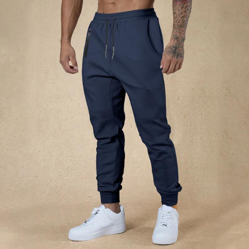 Men's drawstring casual trousers new sports trousers versatile breathable drawstring trousers