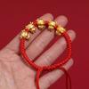Five Niu Send Blessing Men's and Women's Bracelets Natural Year of the Ox Red Rope Woven Bracelets Good luck and safety High-end gift jewelry