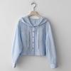 Sunscreen Long Sleeved Shirt Retro Sweatshirts for Women All-match Striped Hooded Shirt  Spring