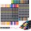 24/48/72 Colors Acrylic Paint Markers Soft Tip Double Nib Markers New Paint Pens  Art Supplies