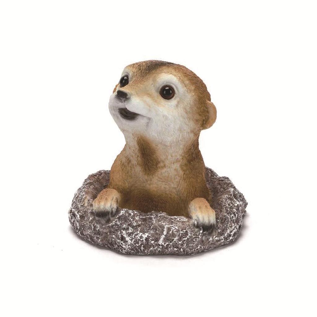 Mongoose Marmot Resin Garden Statue - Outdoor Lawn Animal Ornament