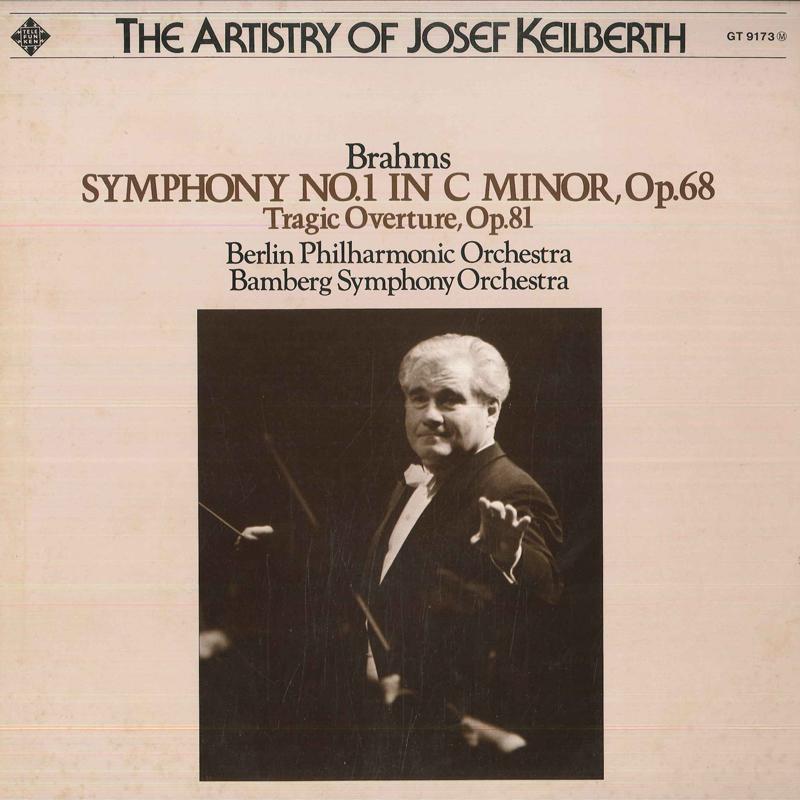 

LP Record JOSEF KEILBERTH - Brahms, Symphony No. 1 / Tragic Ove GT9173M TELEFUNKEN 1978 Japan Classical Used