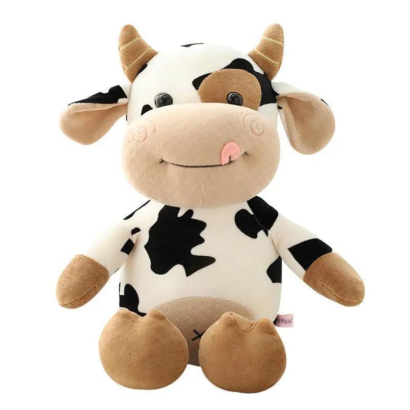 

toys Cute Cow Doll Little Cow Plush Toy Chinese Zodiac Cow Doll Cloth Doll New Year s Gift Girl s Birthday Gift белый