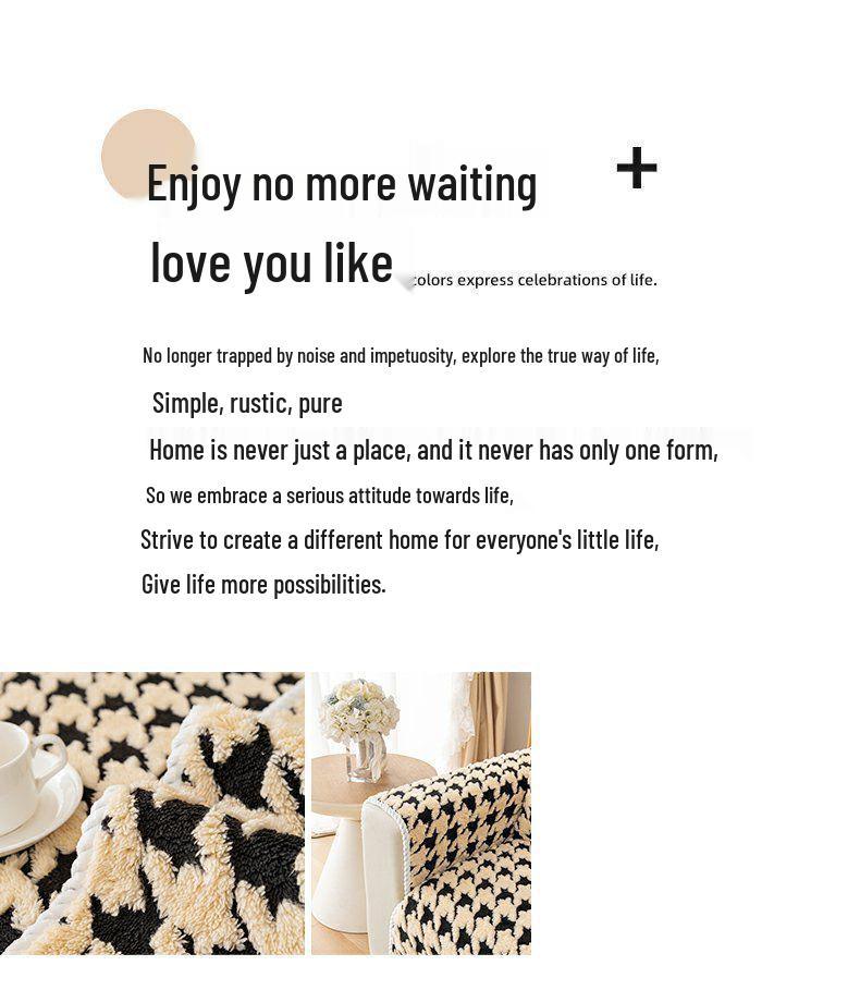 2025 All-Season Non-Slip Plush Sofa Cushion and Cover