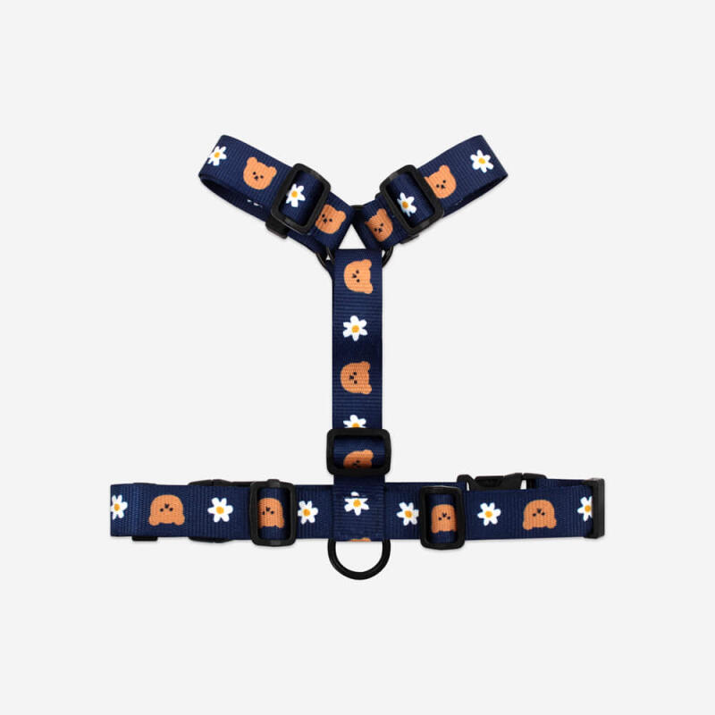 [Earp EarpXKINIKINI]DOT FLOWER BEAR H-HARNESS-NAVY(harness)