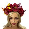 Girls Flower Hairband Luxurious Ethnic Style Flower Crown for Wedding Party