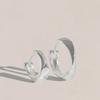 925 Silver One-Touch Bold Hoop Earrings Darin