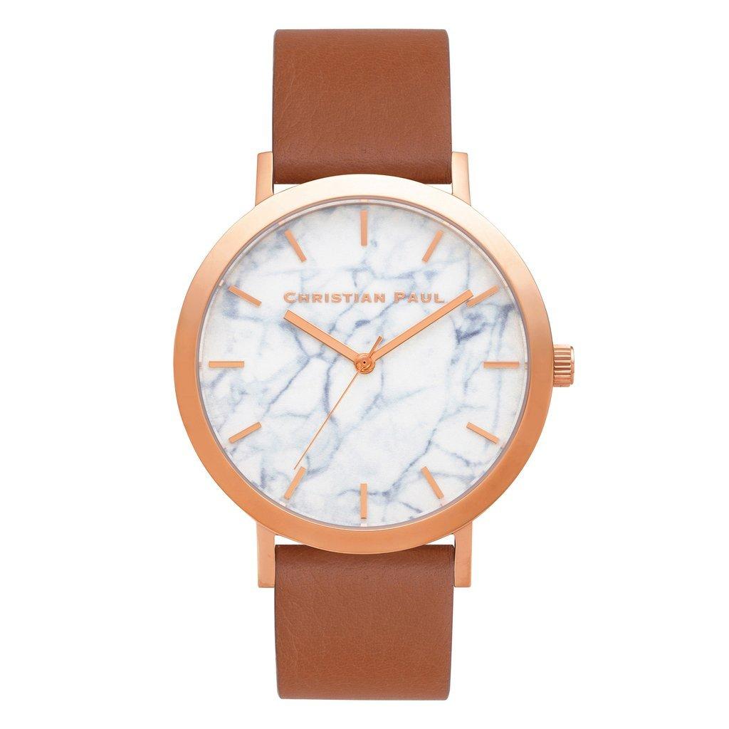 

Часы Christian Paul Marble AVALON Unisex Rose MR-06 Gold/Brown [Товар]