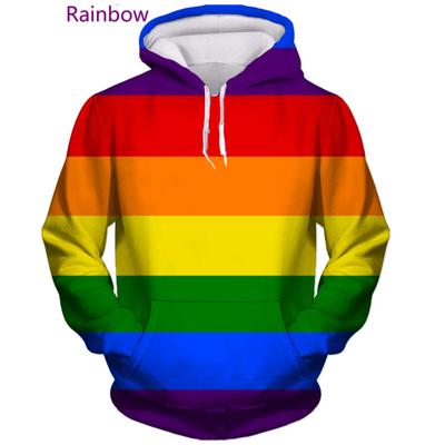 Sudadera con capucha con estampado 3D colorido de la bandera LGBT para lesbianas y gays, para hombres y mujeres, sudadera con bandera arcoíris de hip hop, jersey de Estados Unidos, camiseta para parejas