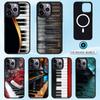 P-Piano Vibe Art Phone Case For iPhone17,16,15,14,13,12,Pro,Max,Magnetic For Magsafe Wireless Charging