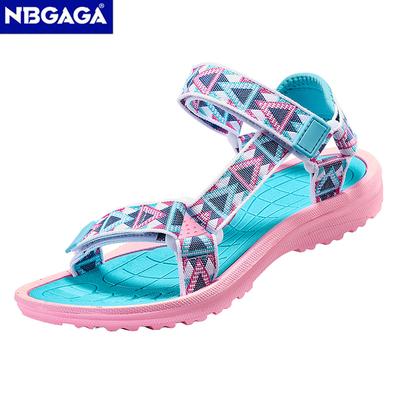 Children Girls' Summer Sandals Pink Breathable Sport Shoes for Kids Outdoor Beach Walking Sandals