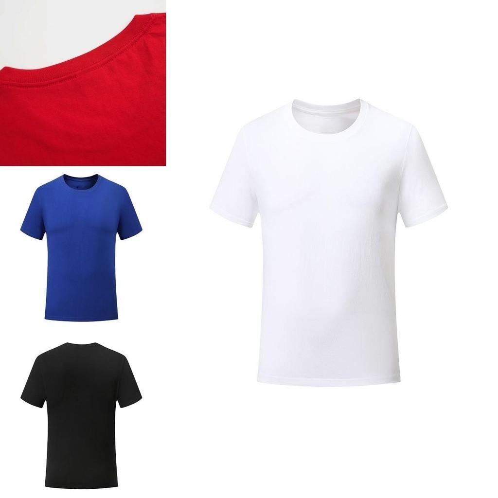 Premium Cotton Men Women Plain T Shirts With Soft Short Sleeves Crew Neck
