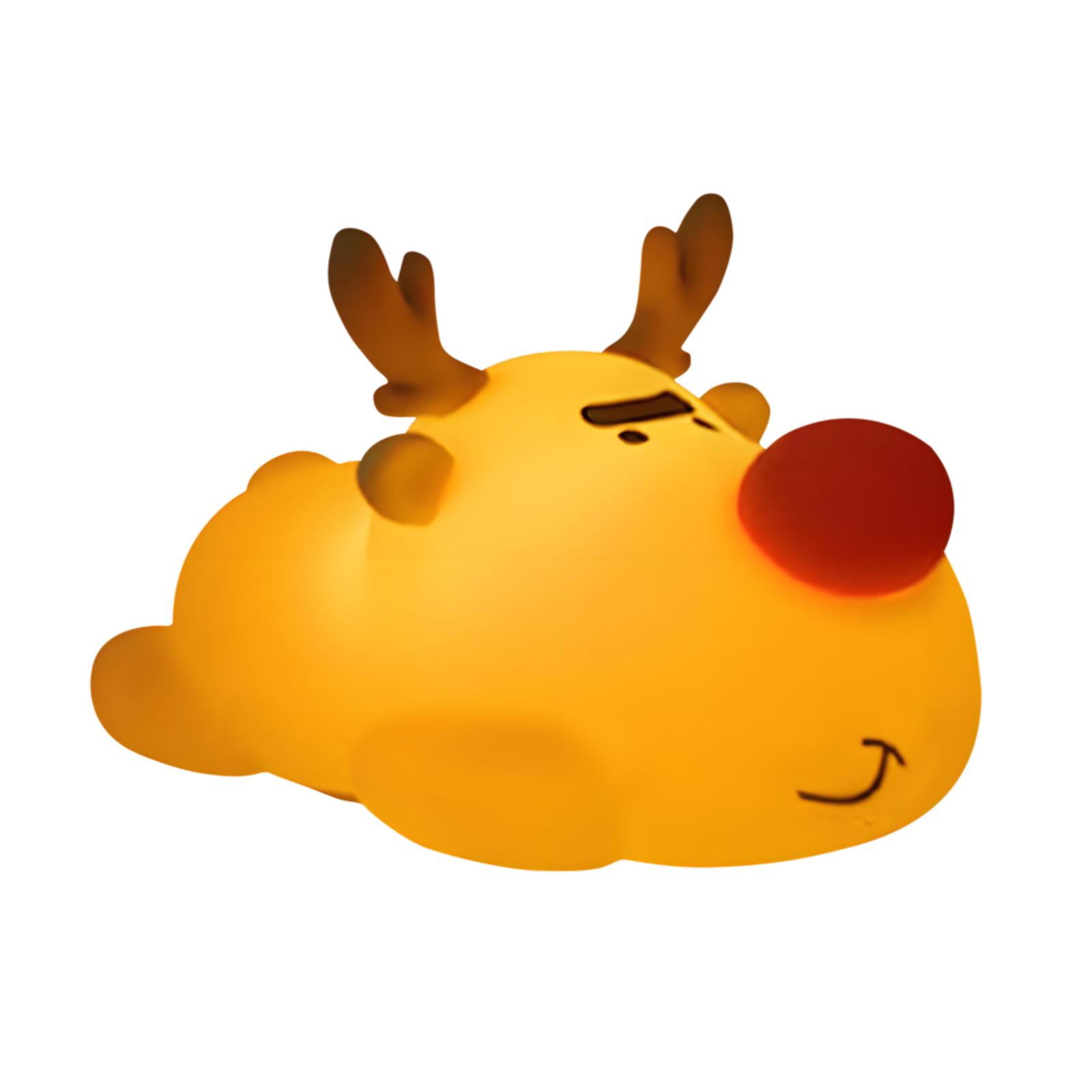 

Silicone Cute Rechargeable Night Light Tap Control Dimmable Bedside Table Lamp Baby Night Light for Babies Toddlers & Children